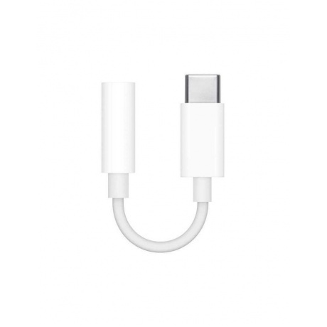 

Переходник Apple MU7E2ZM/A mini-Jack 3.5 (m) USB Type-C (m) белый