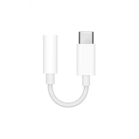 Переходник Apple MU7E2ZM/A mini-Jack 3.5 (m) USB Type-C (m) белы...