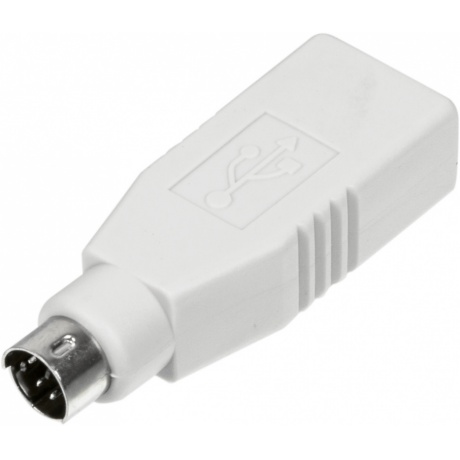 Переходник Ningbo MD6M USB013A PS/2 (m) USB A(f) серый - фото 2