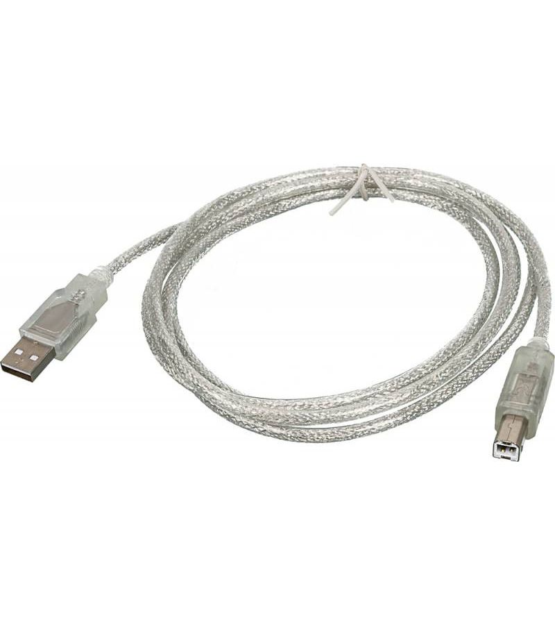 Кабель Ningbo USB A(m) USB B(m) 1.8м прозрачный цена и фото