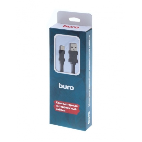 Кабель Buro BHP RET TYPEC1 BL USB A(m) USB Type-C (m) 1м черный - фото 4