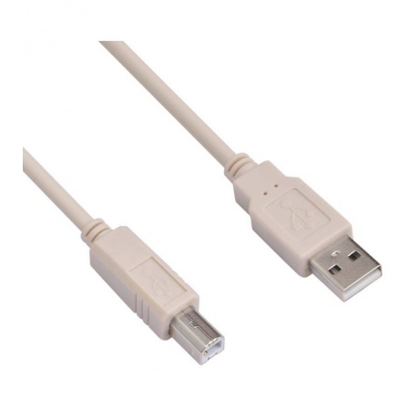 Кабель Buro USB2.0-AM/BM-3 USB A(m) USB B(m) 3м серый - фото 3