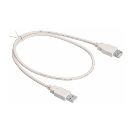Кабель-удлинитель Buro USB2.0-AM-AF-0,75M USB A(m) USB A(f) 0.75м белый - фото 1