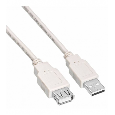 Кабель-удлинитель Buro USB2.0-AM-AF-0,75M USB A(m) USB A(f) 0.75м белый - фото 3