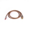 Кабель Rombica Digital AB-05 USB - micro USB такстиль 1м коричне...