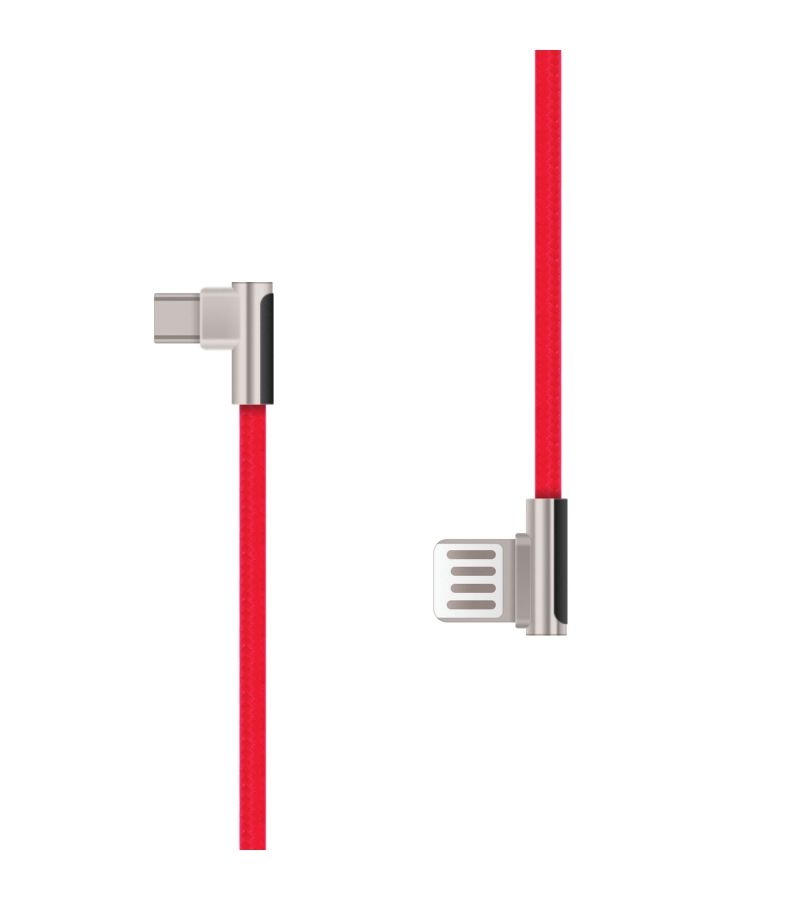 Кабель Rombica Digital CB-06 USB - USB Type-C текстиль 1м красный - фото 1