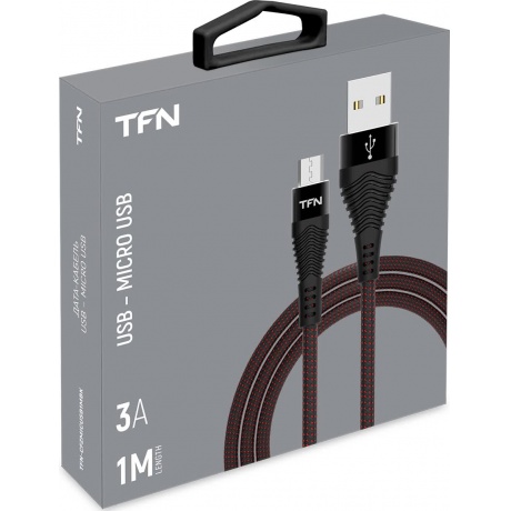 Кабель TFN microUSB 1.0m black - фото 2