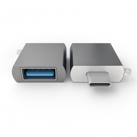 Адаптер Satechi USB 3.0 Type-C to USB 3.0 Type-A Space Gray ST-TCUAM - фото 3