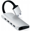 Хаб-разветвитель USB Satechi Type-C Dual Multimedia Adapter Silv...