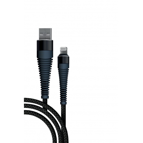 Кабель BoraSCO Fishbone USB - 8 pin, 3А, 1м, черный, - фото 2