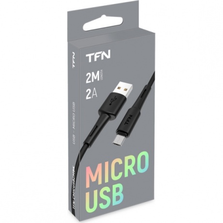 Кабель TFN microUSB forza 2.0m black - фото 2