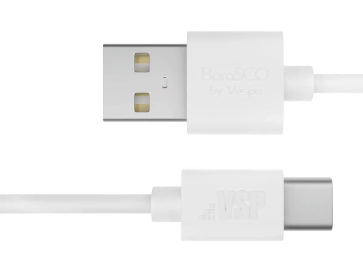 Дата-кабель BoraSCO USB - Type-C, 2А, 2м, белый
