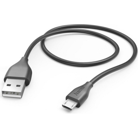 Кабель Hama 00187220 microUSB (m) угловой USB 2.0 (m) 1.5м черный