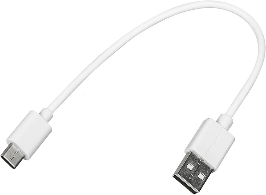 Кабель Redline УТ000013456 USB Type-C (m) USB A(m) 0.2м белый кабель redline ут000009459 usb type c m usb a m 1м белый