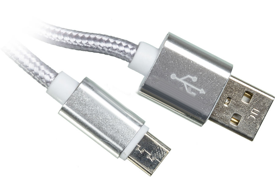 Кабель Redline УТ000014156 USB Type-C (m) USB A(m) 2м серебристый кабель redline ут000009459 usb type c m usb a m 1м белый
