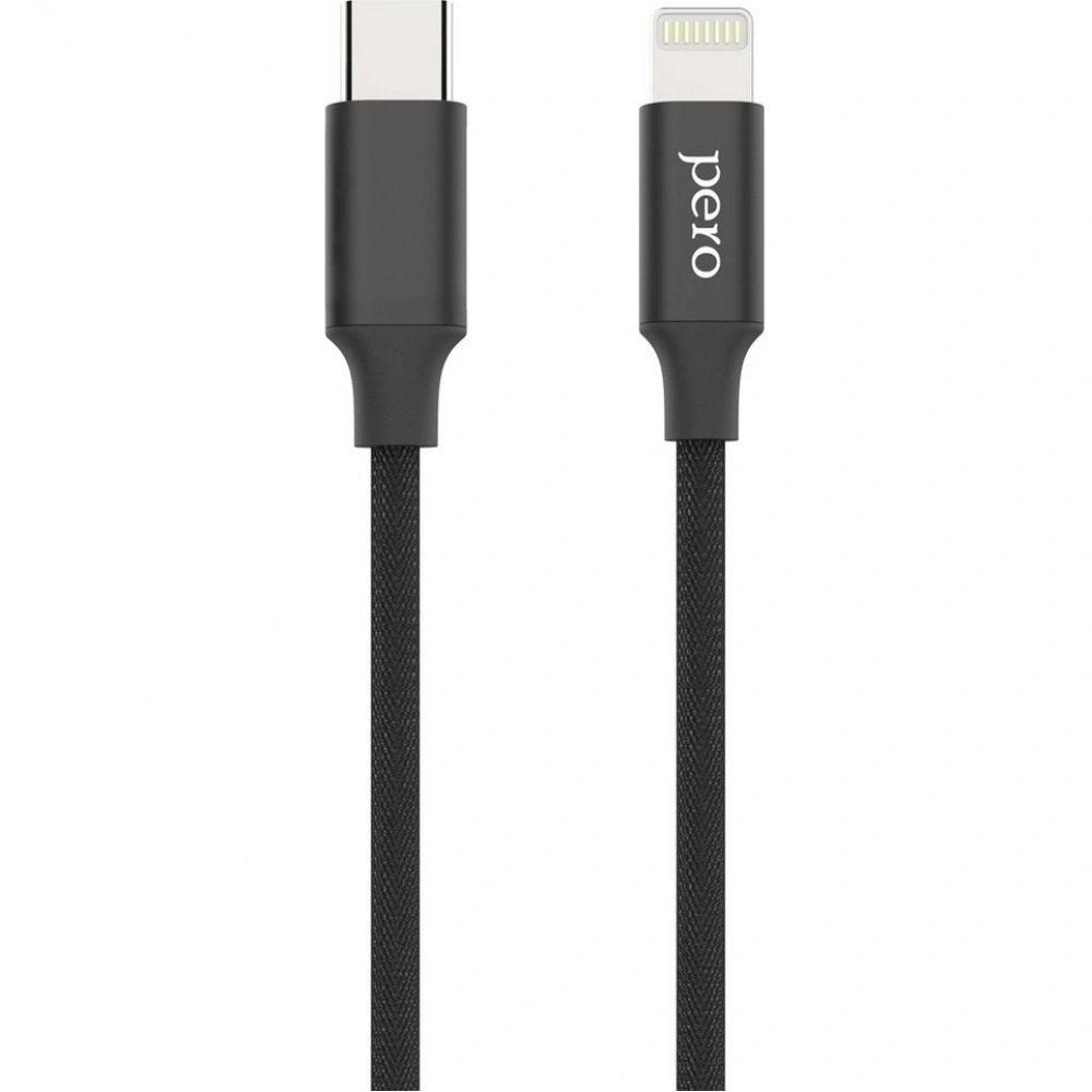 Дата-кабель PERO DC-05 Type-C to Lightning 3А 1м Black - фото 3