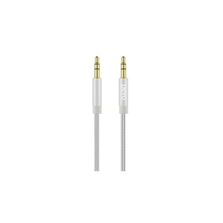 

Аудио-кабель PERO MC-01 2x3.5 JACK 3м Silver, Серебряный
