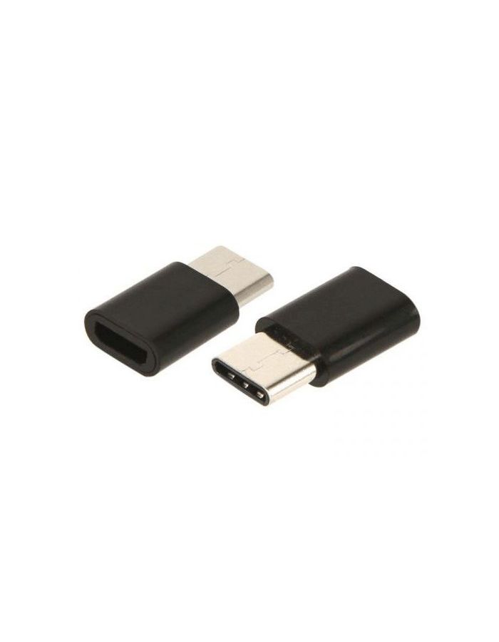 цена Переходник Redline УТ000016931 micro USB B (m) USB Type-C (f) черный