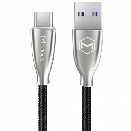 Кабель Mcdodo Excellence Series USB - Type-C, 5А, 1 метр, чёрный - фото 2