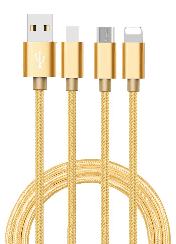 Дата-кабель АТОМ USB A 2.0-USB Type-C,USB B micro,Lightning, 1m, золотой лезвие для подрезки бумаги pro cutter blade type a 841908
