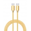 Дата-кабель АТОМ USB Type-C 3.1 1,8 м, золотой