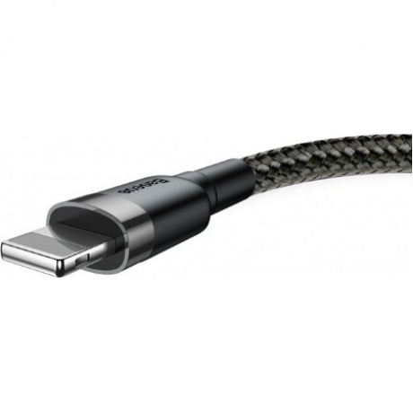 Кабель Baseus APPLE 8-pin Cafule 1.5A 2m Grey-Black CALKLF-CG1 - фото 3