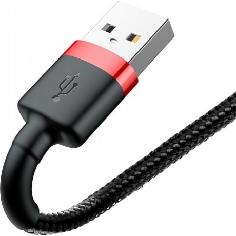 Кабель Baseus APPLE 8-pin Cafule 2.4A 1m Red-Black CALKLF-B19 - фото 3