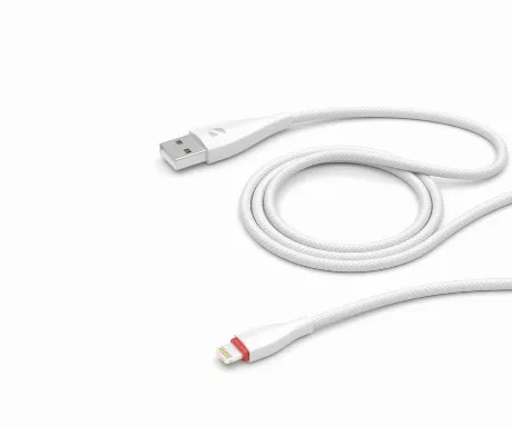 Дата-кабель Deppa Ceramic USB - Lightning 1м белый