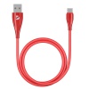 Дата-кабель Deppa Ceramic USB - USB-C 1м красный
