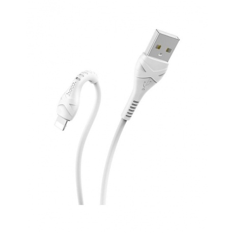 Кабель Hoco X37 Cool Power USB - Lightning White (6931474710499) - фото 1