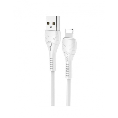 Кабель Hoco X37 Cool Power USB - Lightning White (6931474710499) - фото 2