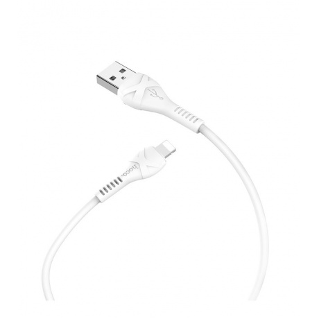 Кабель Hoco X37 Cool Power USB - Lightning White (6931474710499) - фото 4