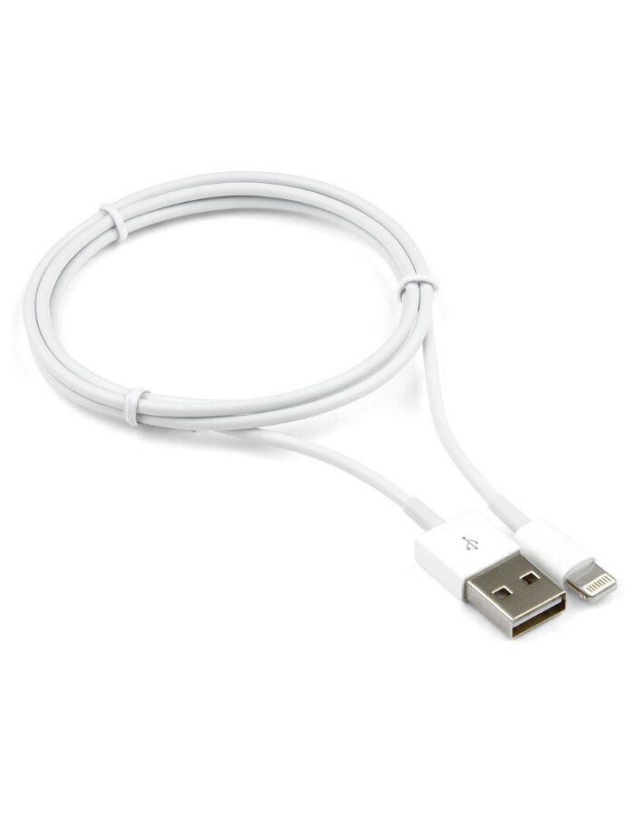 Кабель Cablexpert USB AM -Lightning 1m (CC-USB-AP2MWP) White кабель hoco x21 silicone usb lightning 1m white 6957531071365