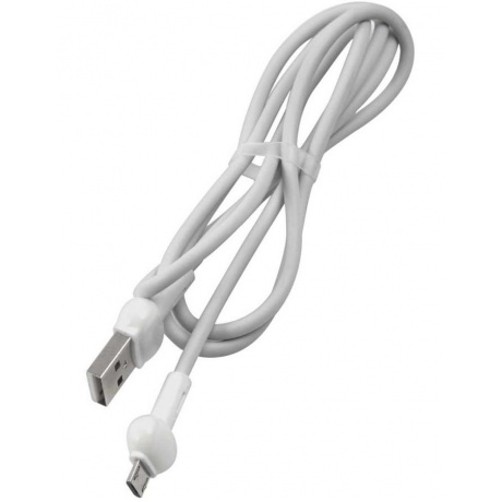 Кабель Redline Candy micro USB B (m) USB A (m) 1м белый УТ000021983 - фото 1