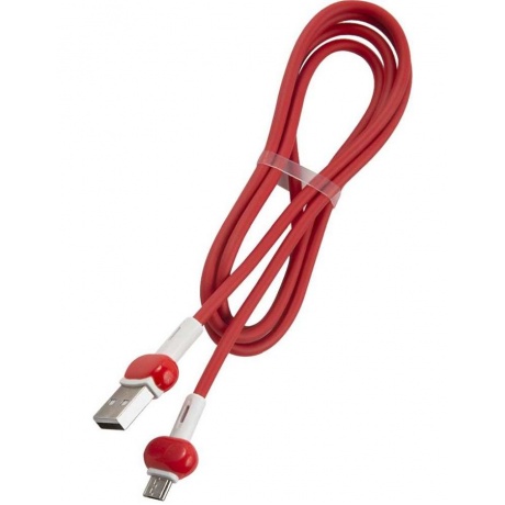 Кабель Redline Candy micro USB B (m) USB A (m) 1м красный УТ000021984 - фото 1