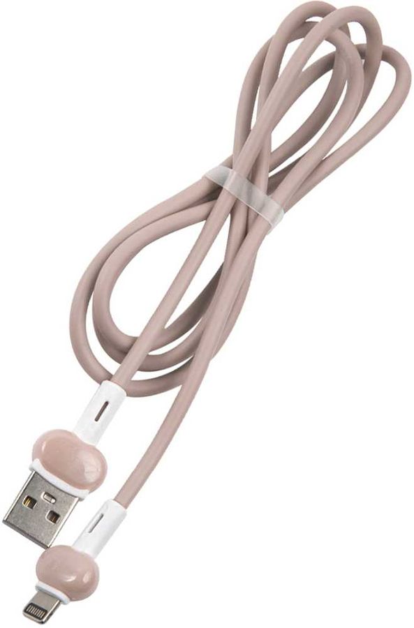 Кабель Redline Candy Lightning (m) USB A(m) 1м розовый УТ000021991 isa кабель x2 usb lightning 1м белый белый