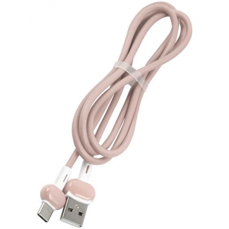 Кабель Redline Candy USB Type-C (m) USB A (m) 1м розовый УТ000021996 - фото 1