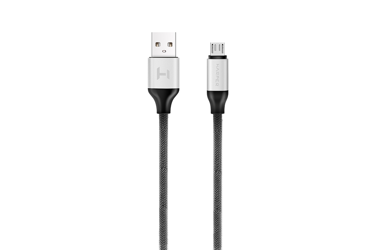 

USB кабель Harper microUSB BRCH-310 Silver, Серебро