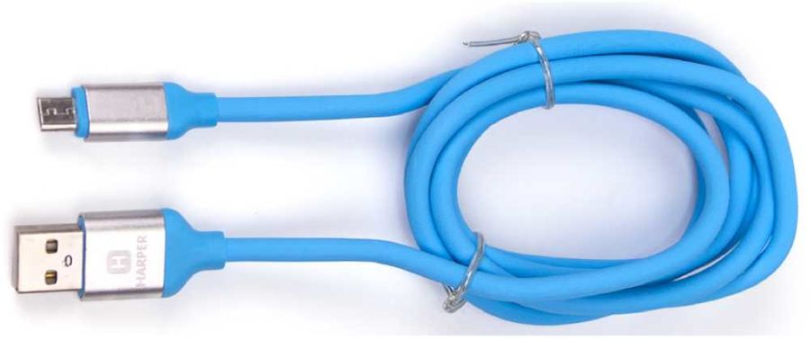 USB кабель Harper microUSB SCH-330 Blue usb кабель harper microusb sch 330 blue
