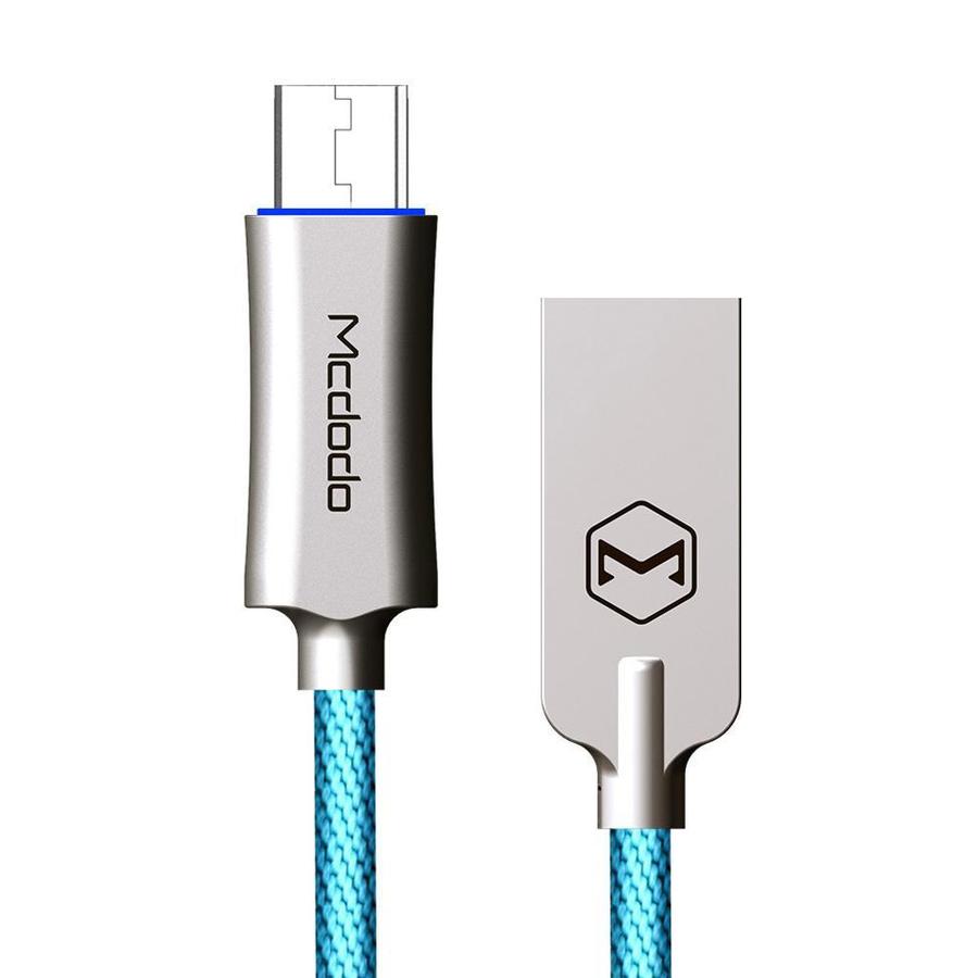 Кабель Mcdodo Auto Power Off, USB - MicroUSB, поддерж.QC 4.0, 1 метр, голубой от Kotofoto