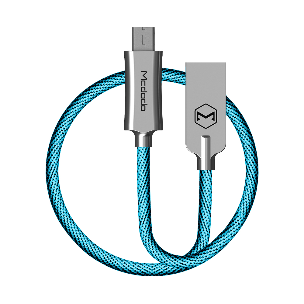 Кабель Mcdodo Knight Series USB - MicroUSB, 1 метр, голубой