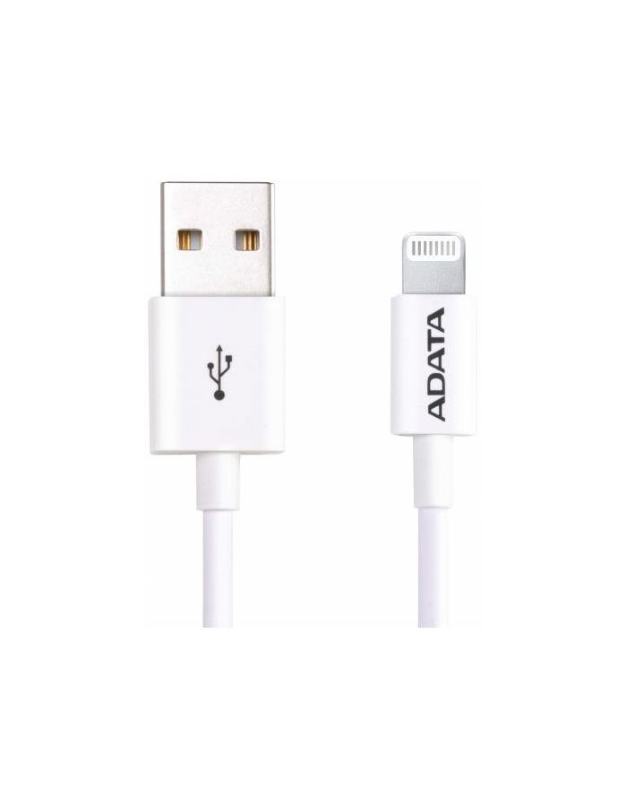 Кабель A-DATA Lightning-USB iPhone, iPad, iPod (сертифицирован Apple) 1м, White AMFIPL-1M-CWH