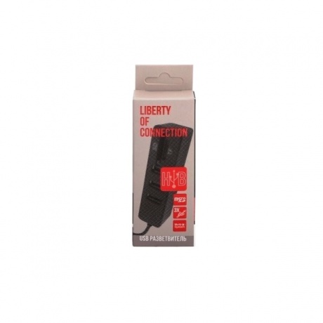 USB-концентратор Liberty Project 3xUSB 2.0 + SD + TF Black 0L-00047779 - фото 2