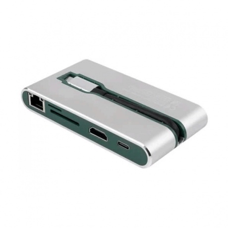 Хаб-разветвитель USB Rombica Type-C Hermes (TC-00255) Green - фото 1