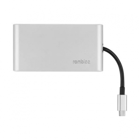 Хаб-разветвитель USB Rombica Type-C Hermes (TC-00255) Green - фото 3