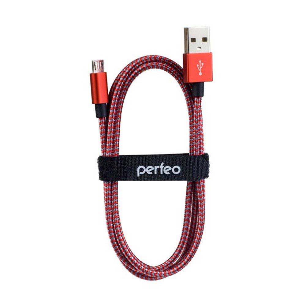 Кабель Perfeo USB 2.0 A/M-Micro USB/M 3m U4804, цвет красный - фото 1