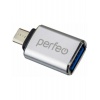 Адаптер Perfeo PF-VI-O012 USB - MicroUSB OTG 3.0 Silver PF_C3002