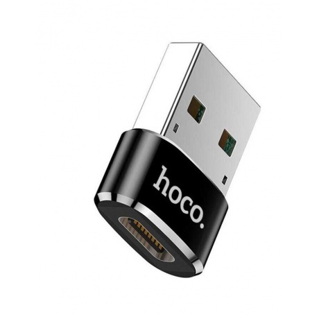 Адаптер Hoco USB - Type-C OTG Black UA6 - фото 1