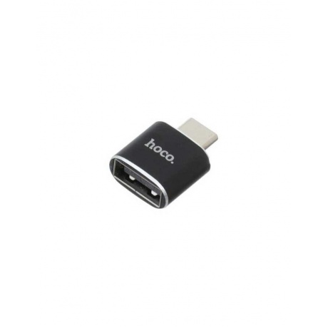 Адаптер Hoco UA5 Type-C - USB Black - фото 3
