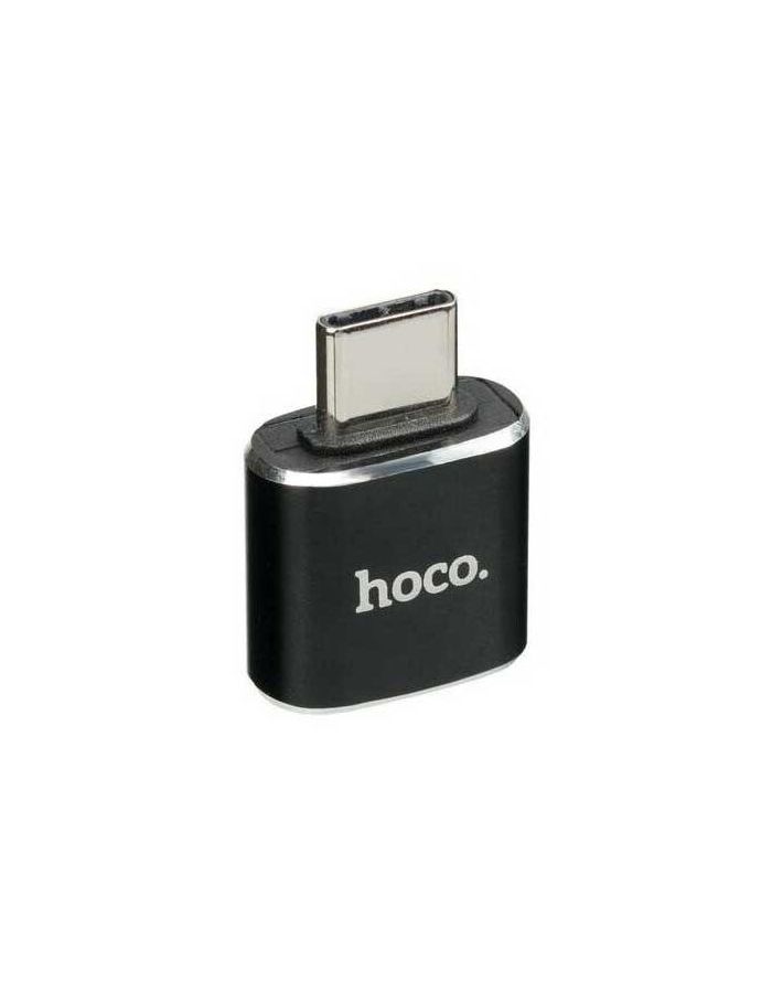 Адаптер Hoco UA5 Type-C - USB Black алюминиевый кардридер портативный адаптер usb 3 1 otg mini для samsung macbook huawei letv type c usb адаптер устройство для чтения карт памяти